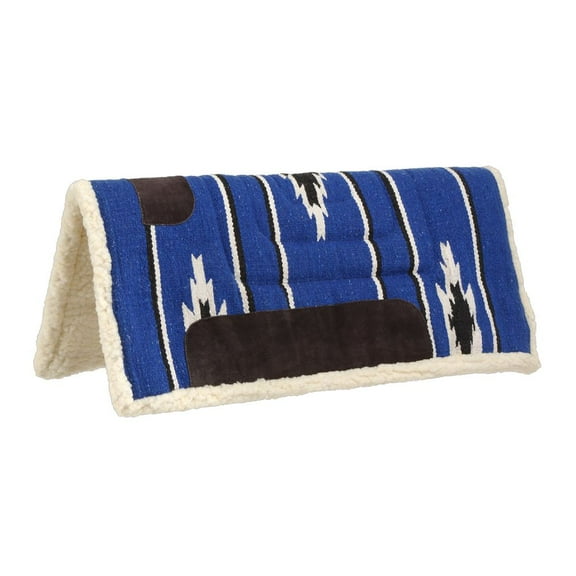 Tough 1 Sierra Miniature Saddle Pad, Royal/Black/Cream