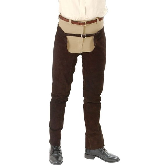 Tough 1 Western Chaps Adult Full Length Schooling XL Brown 63-90