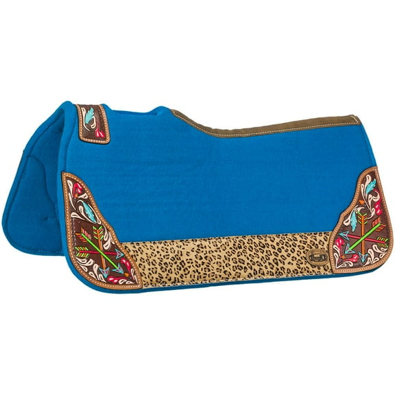Tough 1  Tough-1 Arrow Saddle Pad Turquoise 31X32