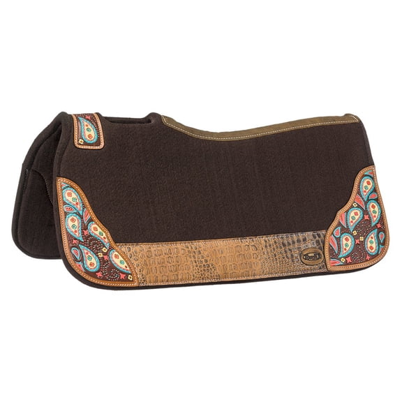 Tough 1  Tough-1 Paisley Saddle Pad Brown 31X32