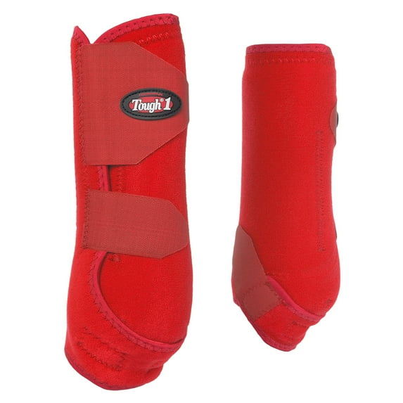 Tough 1 Vented 2pk Front Sport Boots Red M