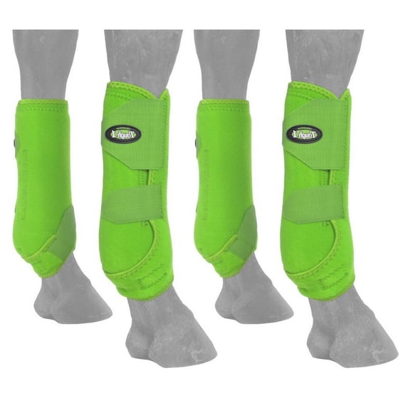 Tough 1 Boots Extreme Vented Sport Set Flexible L Neon Green 64-18000S