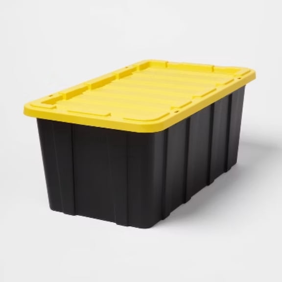 Tough 38gal Heavy Duty Storage Tote - All-Purpose Bin for Industrial & Home Use