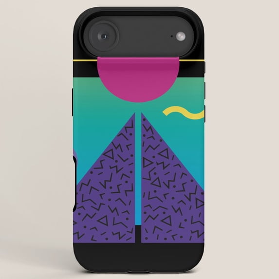 Tough Case Compatible with Apple iPhone Series, Geometric Graphic Art ...