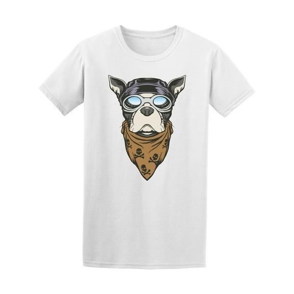 Tough & Cool Dog Biker T-Shirt Men -Image by Shutterstock, Male 4X-Large