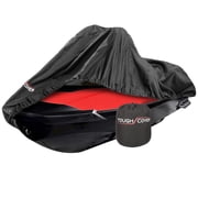 Tough Cover Premium Jet Ski Cover, Heavy Duty 600D Marine Grade Fabric, Covers Jet Ski model up to 180" x 87" . Protection Against Water, Wind, Jet Ski Accessories