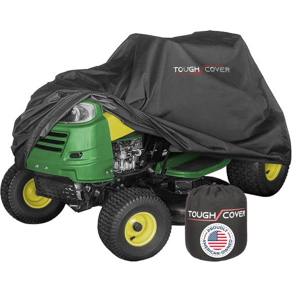 Tough Cover Zero Turn Mower Cover, Up To 54 In Deck, 600D Marine Grade, Waterproof, UV Protection, Black