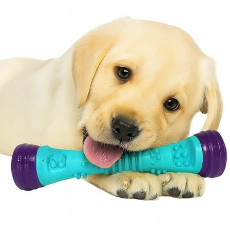 Tough Dog Chew Toy – Indestructible Squeaky Stick, Teething & Interactive Chew for Small & Medium Puppies