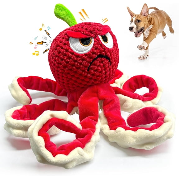 Tough Dog Chew Toys for Aggressive Chewers, Large Squeaky Interactive Dog Toys for All Breed Sizes, Safe Durable Pet Toys for Teething, Play & Boredom Relief