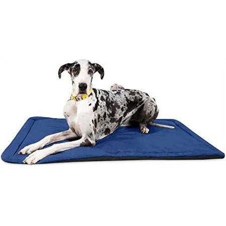Tough Dog Crate Pad - Washable,  Water Resistant XXL Dog Crate Beds - XX-Large (52"x36") Blue Quartz