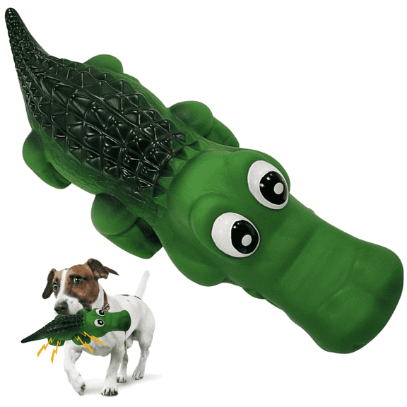Tough Dog Toys for Aggressive Chewers Alligator, Dog Chew Toys for Aggressive Chewers, Durable and Indestructible Dog Toys to Keep Them Busy, Squeaky Chew Toys Suitable | Squeaky Dog Toys