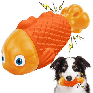 HUNTER Wildlife Rat Dog Toy – Plush With Squeaker, Realistic Look, Fun For All Dogs – Size Medium