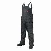 Tough Duck Bib Overalls, Black, Size 38x32 In. 791016