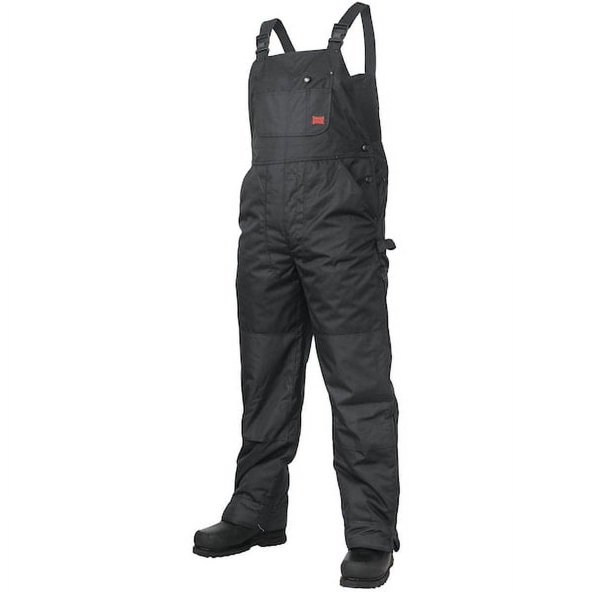 Tough Duck Bib Overalls, Black, Size 38x32 In. 791016