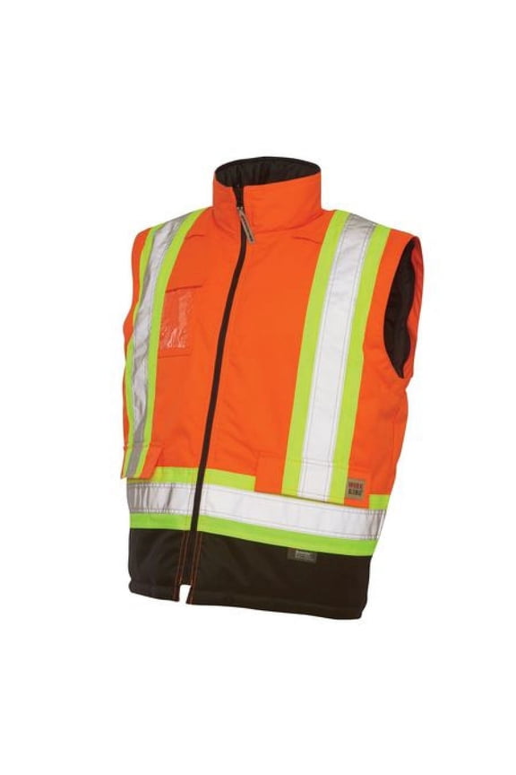 Hi-Vis Parka,5-in-1,Fluorescent Org,2X S42621