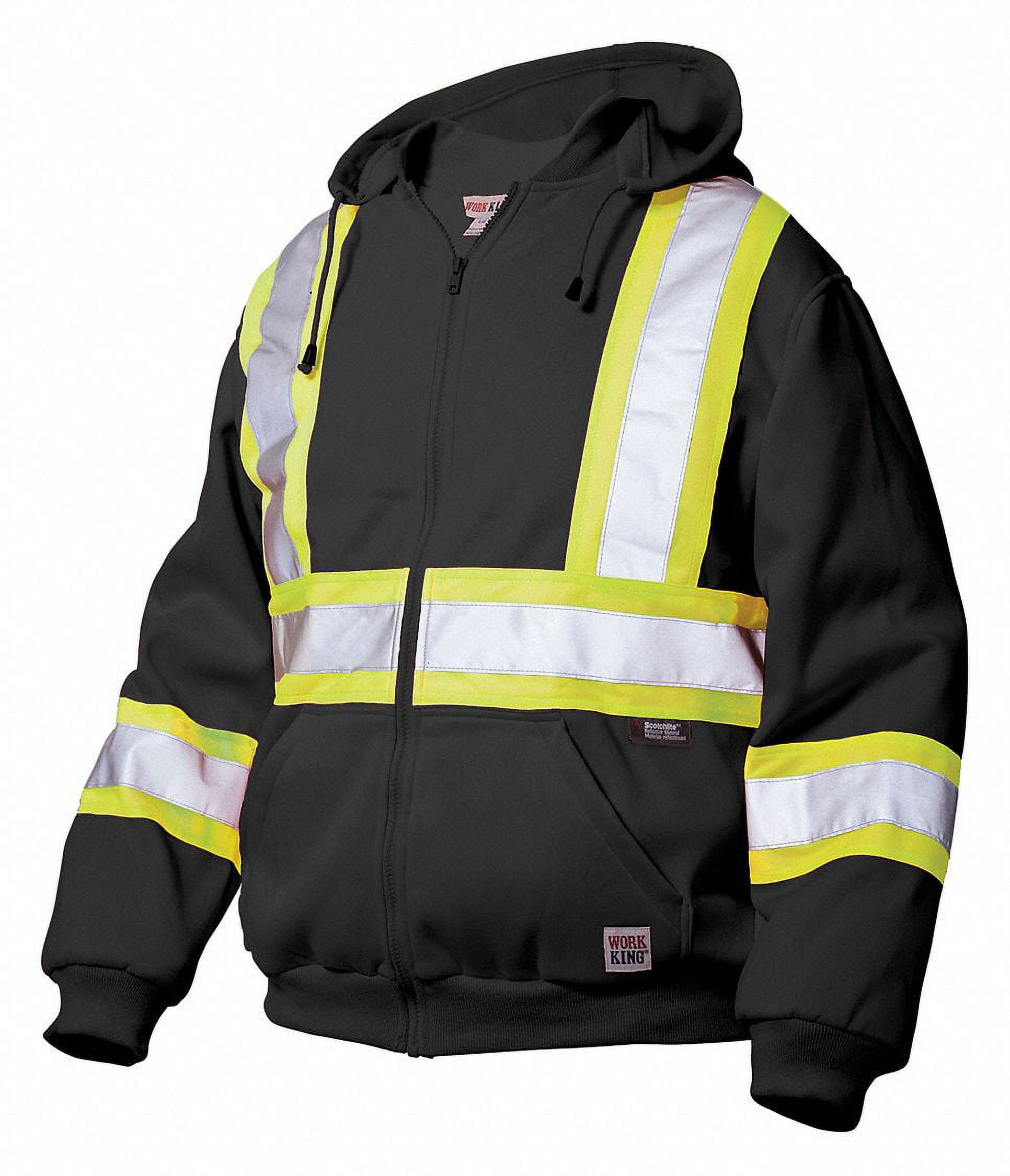 Tough Duck Safety Hi-Vis Hoodie Zip-Up Sweatshirt at Tractor