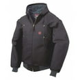 thumbnail image 1 of Tough Duck Hooded Bomber Jacket Black 12oz Cotton Industrial Cold Weather Size X, 1 of 2