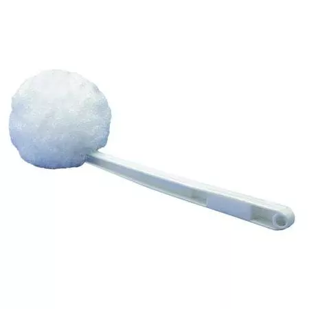 Tough Guy 280300 3/4 In Dia W Toilet Brush, 12 In L Handle, 2 In L Brush,