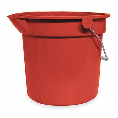 Tough Guy Bucket,2 1-2 gal,Red 1ELJ9 1ELJ9 ZO-G2742975