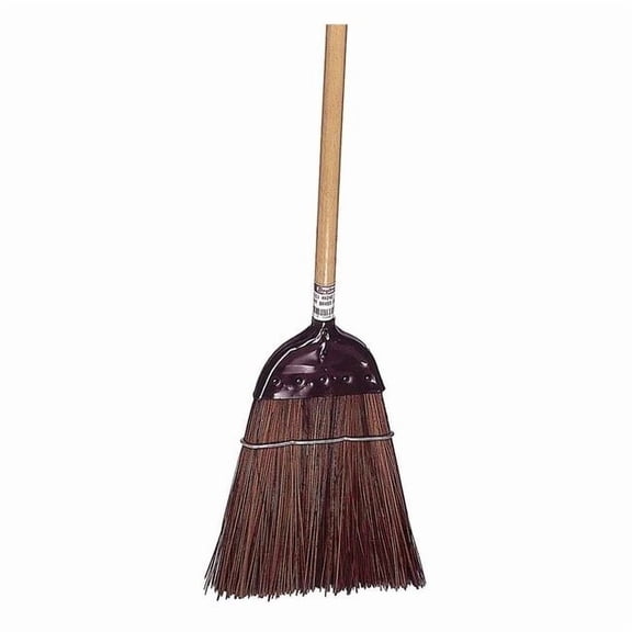 Tough Guy 12 in Sweep Face Corn Broom Head, Stiff, Natural, Brown 90547