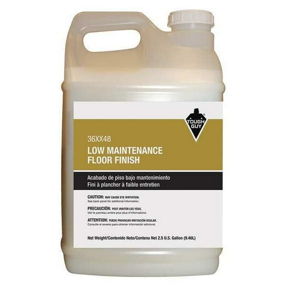 Tough Guy Floor Finish,2.5 gal.,Solid Content 0.18 36XX48