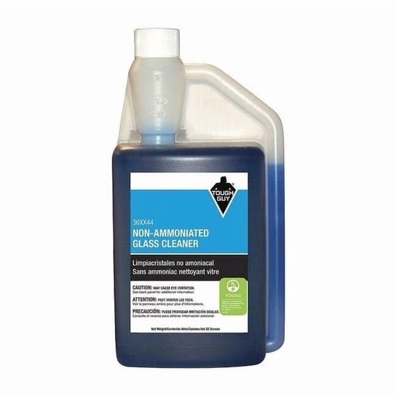 Manufacturer Varies Liquid Glass Cleaner, 1 qt., Blue, Unscented, Bottle 36XX44