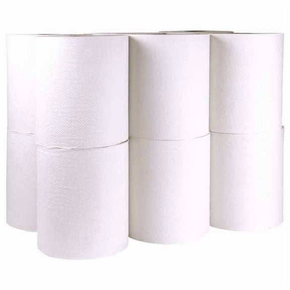 Tough Guy Paper Towel Roll,Hardwound,White,PK12 60FG12