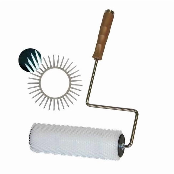 Tough Guy Poly / Aluminum Spiked Roller,9 Inx 9/16 3YPD5