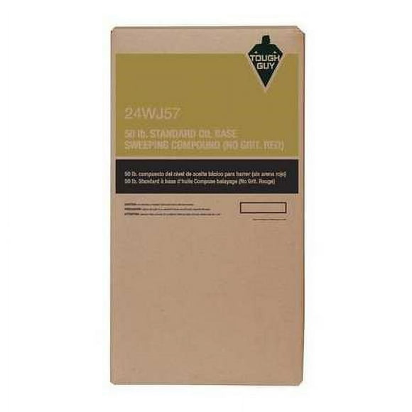 Sweeping Compound, Box, 50 lbs, Oil-Based, No Grit, Red 24WJ57