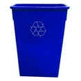 thumbnail image 1 of Tough Guy Trash Can,Rectangular,23 gal.,Blue 4PGU9, 1 of 1
