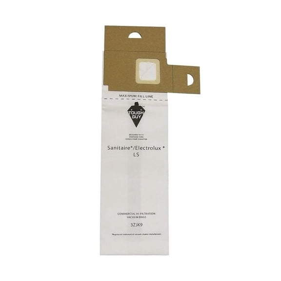 Tough Guy Vacuum Bag,1/2 in H,Paper,PK5 3ZJK9