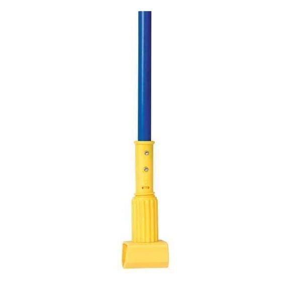 Tough Guy 60" Clamp On Wet Mop Handle, Blue, Fiberglass 1TYZ4