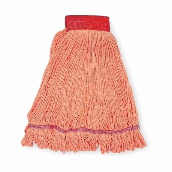 Tough Guy Wet Mop,Orange,Cotton 1TYV7