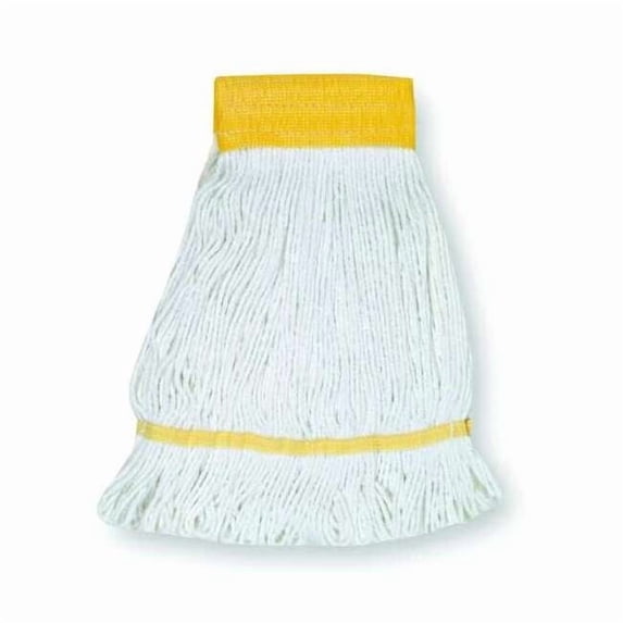 Tough Guy Wet Mop,White,Cotton 1TYK8