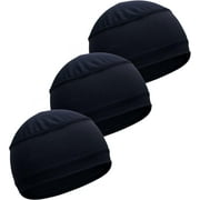 Tough Headwear Cooling Skull Cap Helmet Liner - Moisture-Wicking Motorcycle & Cycling Hat - Breathable Fabric