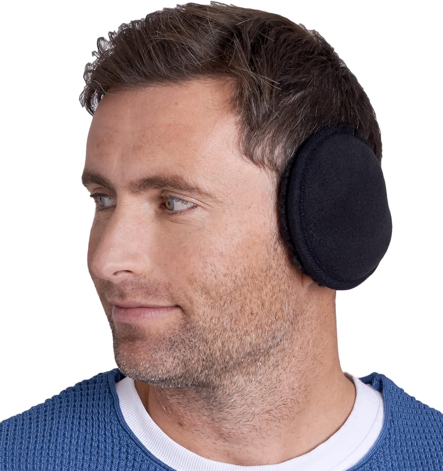 1 Soft Fleece Ear Muff Warmer Winter Basic Polar Fleece Earmuff Grip Wrap Unisex