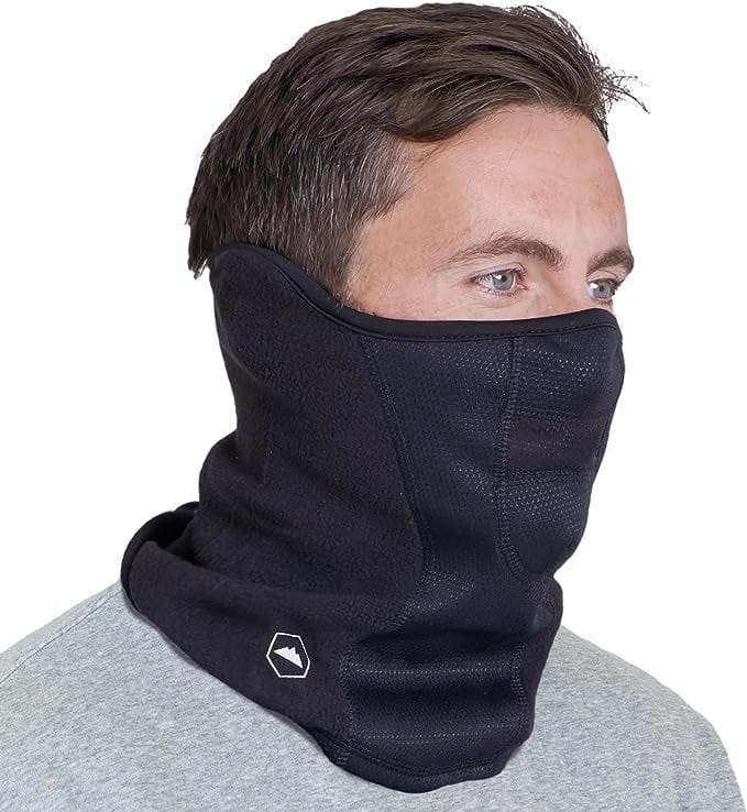 Tough Headwear Winter Face Mask & Ski Mask Neck Gaiter - Cold Weather Half  Balaclava - Tactical Neck Warmer for Men & Women