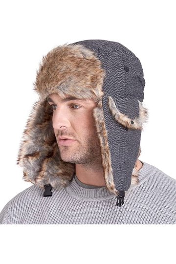 Womens Knit Trapper Hat display picture 3