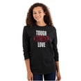 thumbnail image 1 of Tough Love Mother Funny Mom Humor Women Plus Size Long Sleeve Graphic Tee Brisco Brands 2X, 1 of 5