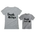 thumbnail image 1 of Tough Mama Tough Cookie Mother & Son Daughter Matching Set Mom & Child Shirts Mom Gray Small / Child Gray 5/6, 1 of 7