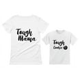 thumbnail image 1 of Tough Mama Tough Cookie Mother & Son Daughter Matching Set Mom & Child Shirts Mom White Large / Child White 5/6, 1 of 7
