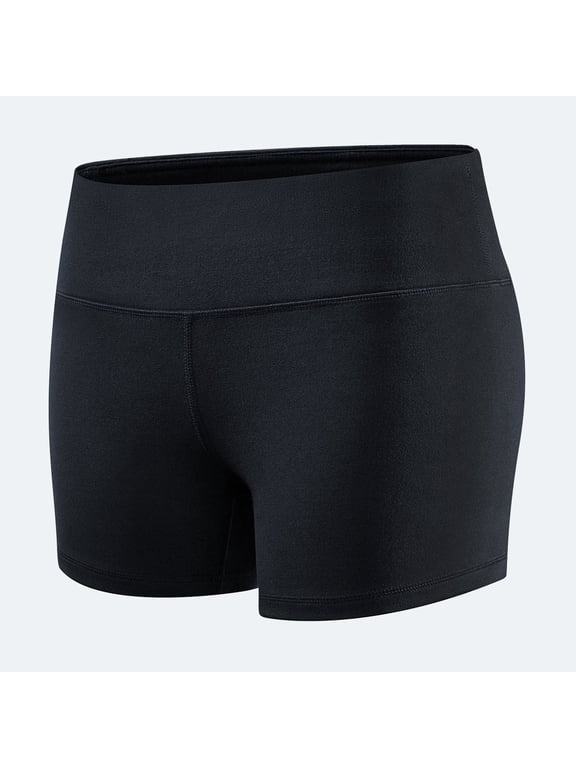 Women's 3" 5" High Waisted Athletic Running Workout Volleyball Spandex Gym Dance Crossfit WOD Lifting Active Soccer Sports Training Compression Booty Shorts