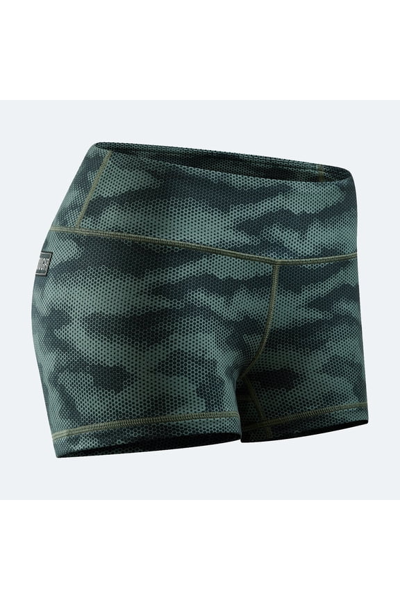 Women's 3" 5" Mid-Waisted Athletic Running Workout Volleyball Spandex Gym Dance Crossfit WOD Lifting Active Soccer Sports Training Compression Booty Shorts