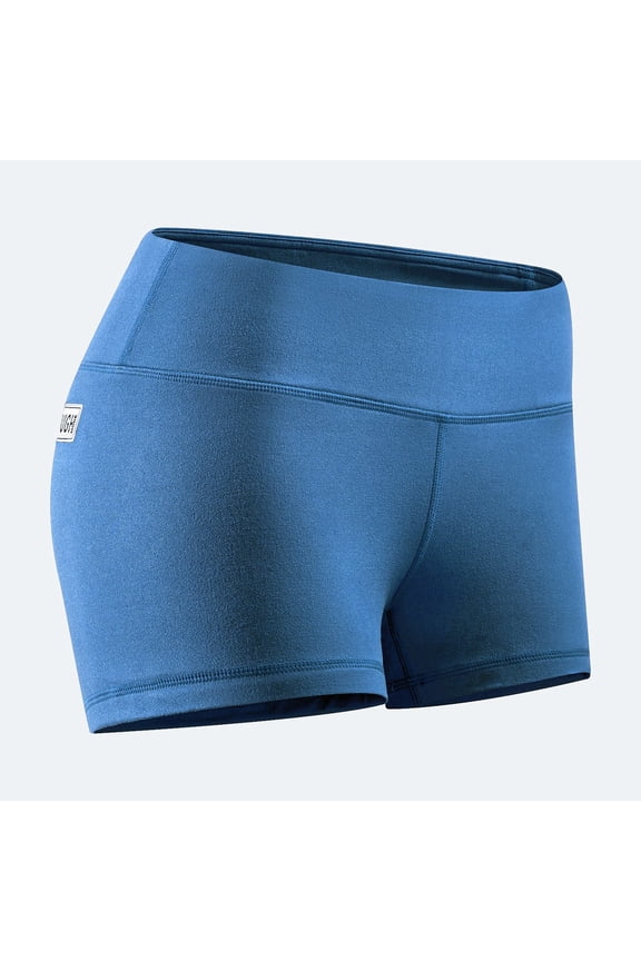 Women's 3" 5" Mid-Waisted Athletic Running Workout Volleyball Spandex Gym Dance Crossfit WOD Lifting Active Soccer Sports Training Compression Booty Shorts