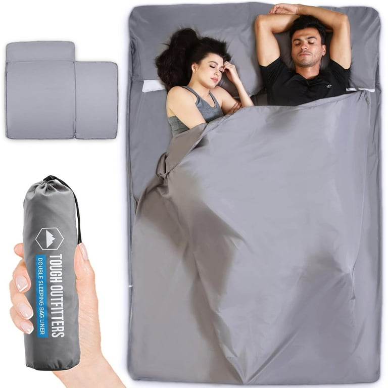 Tough Outdoors Adult Sleeping Bag Liner Travel Sheets for