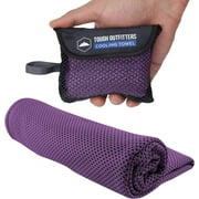 Tough Outdoors Cooling Towels - Ice Towel for Neck & Face - Quick Cool Down for Gym, Running, Sports