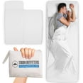 thumbnail image 1 of Tough Outdoors Sleeping Bag Liner - Adult Sleep Sack & Travel Sheets for Hotel - Travel Sleep Sack Backpacking & Camping - Sleeping Bag Liners - Hotel Bed Covering for Traveling, 1 of 7