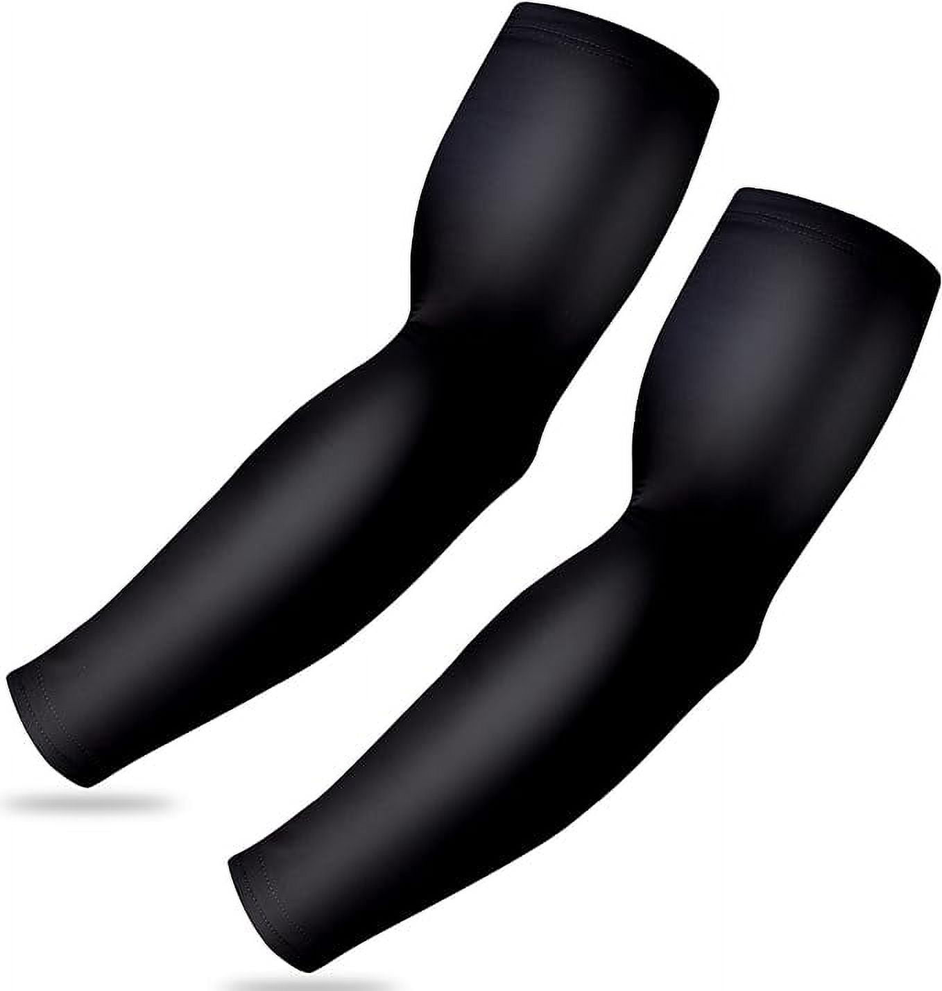 Tough Outdoors Compression Support Cooling Unisex Youth/Kids/Adults, Black, 2 counts