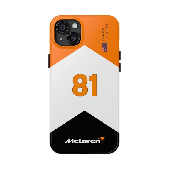 Tough Phone Case - PIA Formula Racing - Papaya Team - iPhone 15 Plus