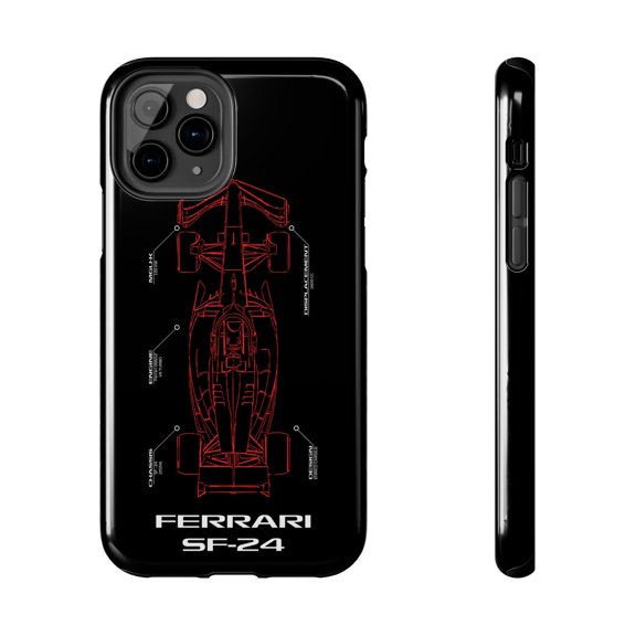 Tough Phone Case Red Formula Racing Team SF 24 - iPhone 11 Pro